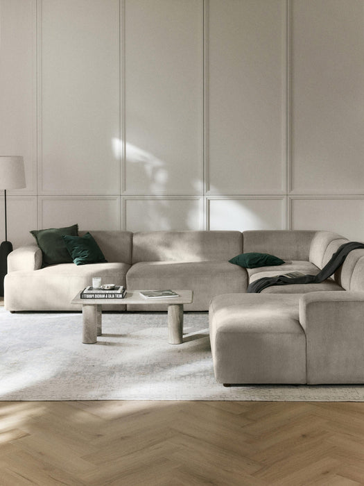 Melva XL Corduroy Corner Sofa