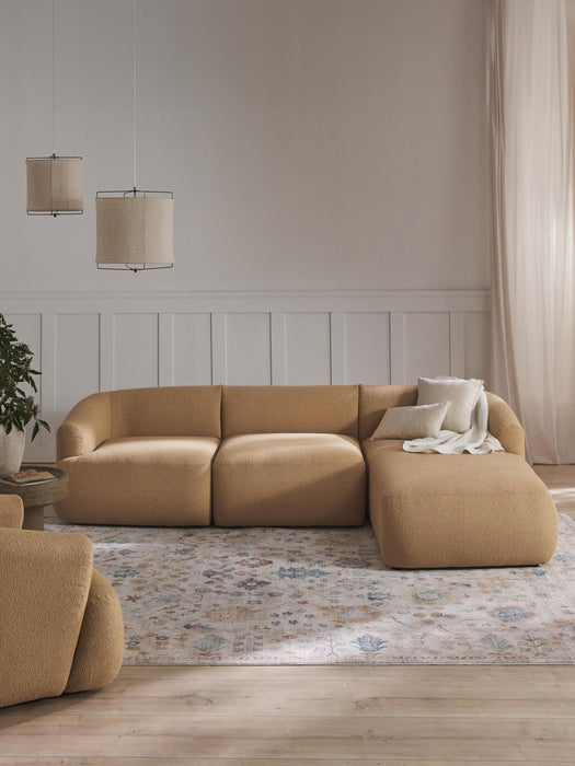 Sofia Modular Bouclé Corner Sofa (3-seater)