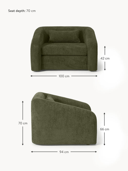 Teddy Boucl Chair Bed Eliot