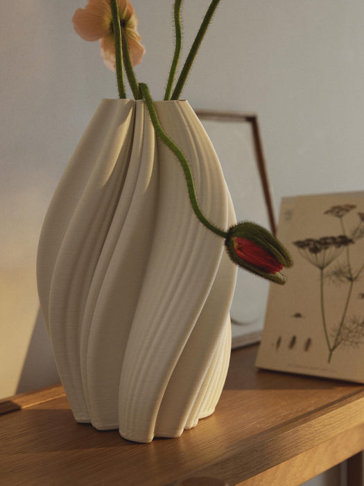 3D Printed Porcelain Vase Melody H 29 cm