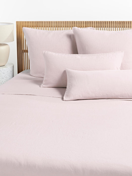 Airy Washed Linen Bed Sheet