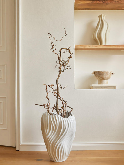Vase Milazzo with Ribbed Twist H 44 cm