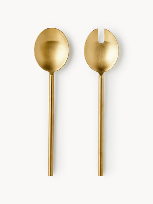 Mirror Polished Salad Servers Agata