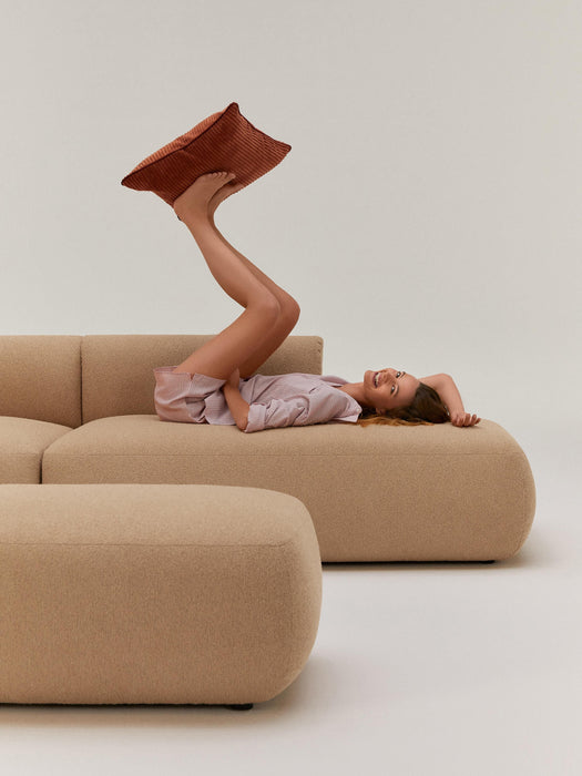 XL Modular Boucl Corner Sofa Sofia