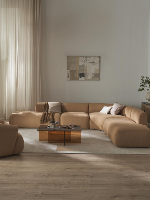 XL Modular Boucl Corner Sofa Sofia