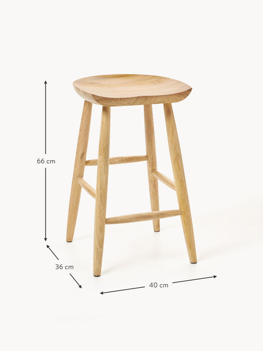 Mango Wood Counter Stool Nino