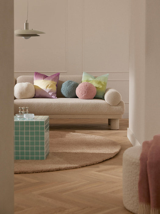 Dotty Round Decorative Teddy Cushion