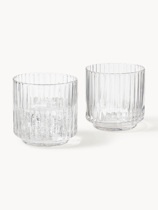 Mouth-Blown Tumblers Aleo Set of 4