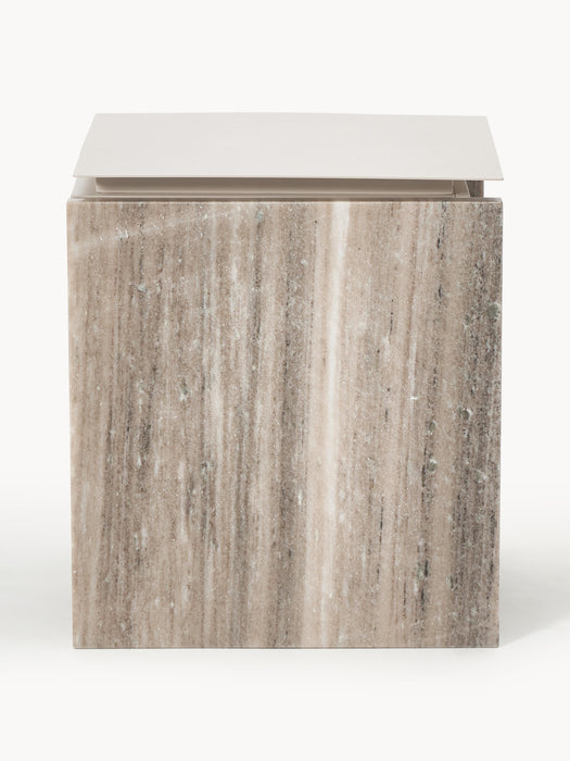 Marble and Metal Bedside Table Bruce