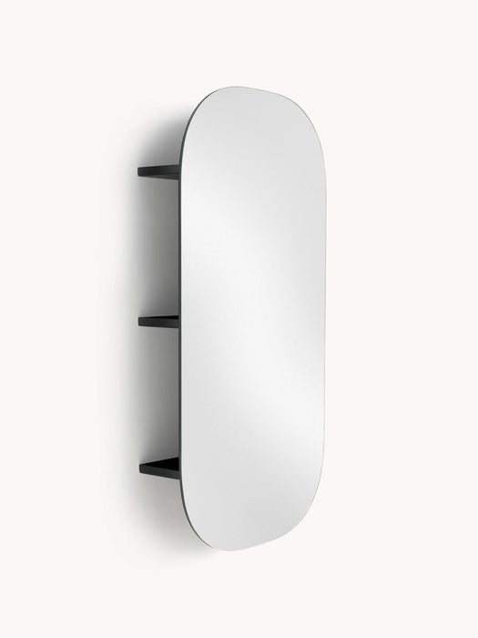 Bryan Frameless Wall Mirror with Shelf