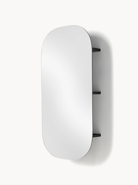 Bryan Frameless Wall Mirror with Shelf