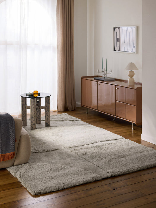 Jade Fluffy High-Low Rug