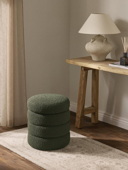 Alto Bouclé Pouffe with Storage Space