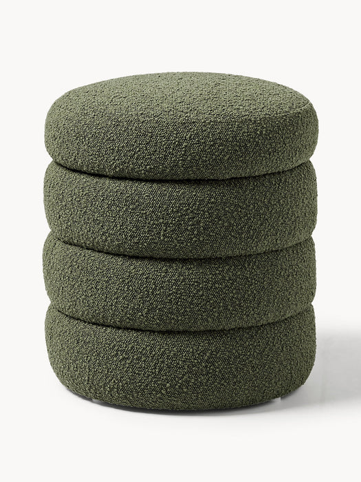 Alto Bouclé Pouffe with Storage Space