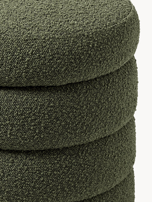 Alto Bouclé Pouffe with Storage Space