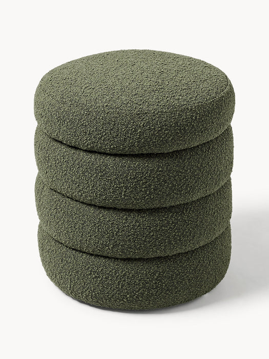 Alto Bouclé Pouffe with Storage Space