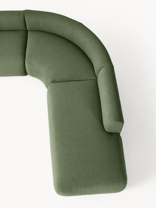 XL Modular Boucl Corner Sofa Sofia