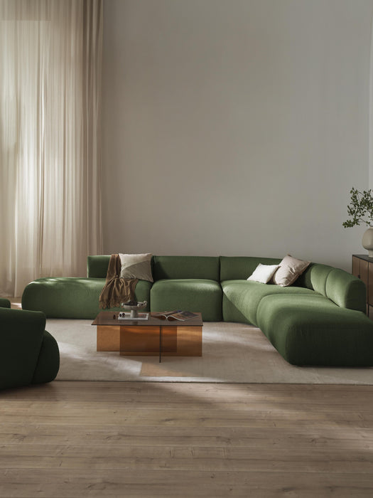XL Modular Boucl Corner Sofa Sofia