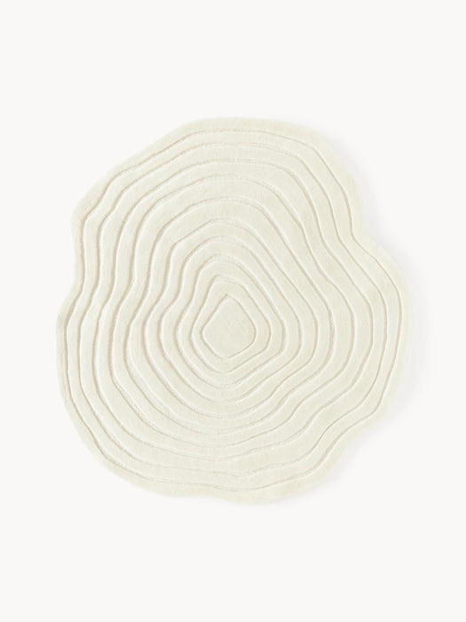 Organic-Shaped Hand-Tufted Wool Rug Niria