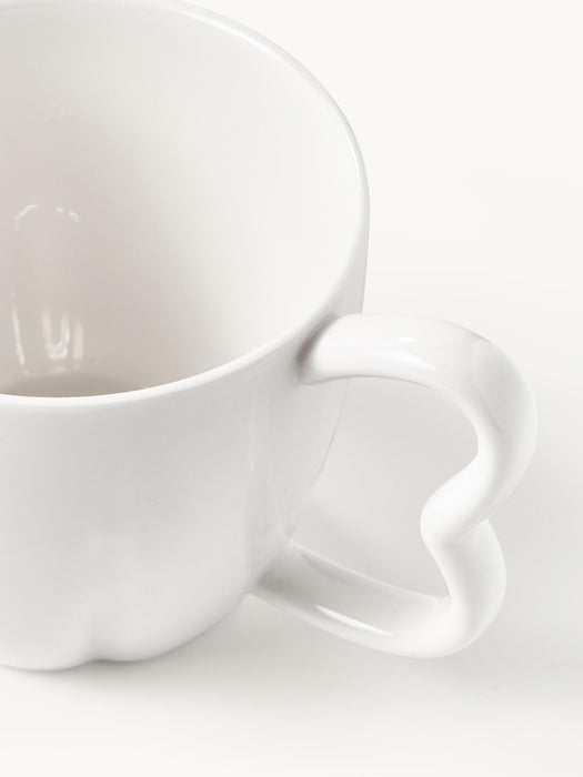 Porcelain Mugs Nera Set of 4