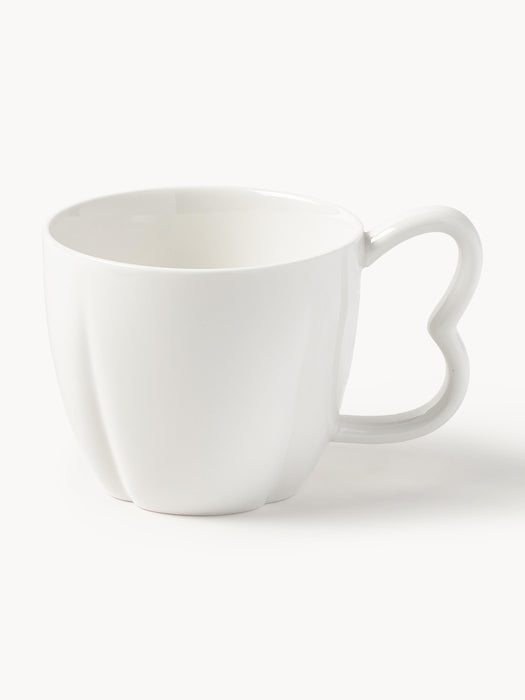 Porcelain Mugs Nera Set of 4