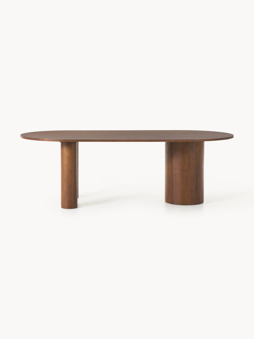 Dunia Oval Oak Wood Dining Table, in various sizes