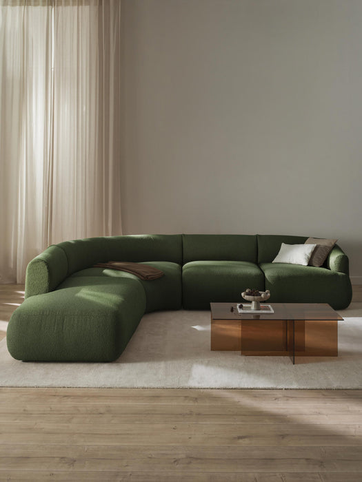 Sofia Modular Bouclé Corner Sofa (4-seater)