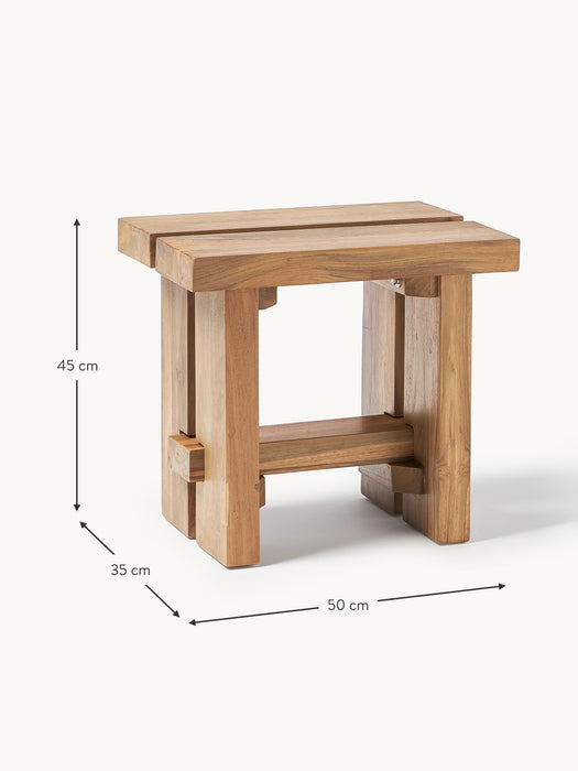 Teak Wood Stool Hugo
