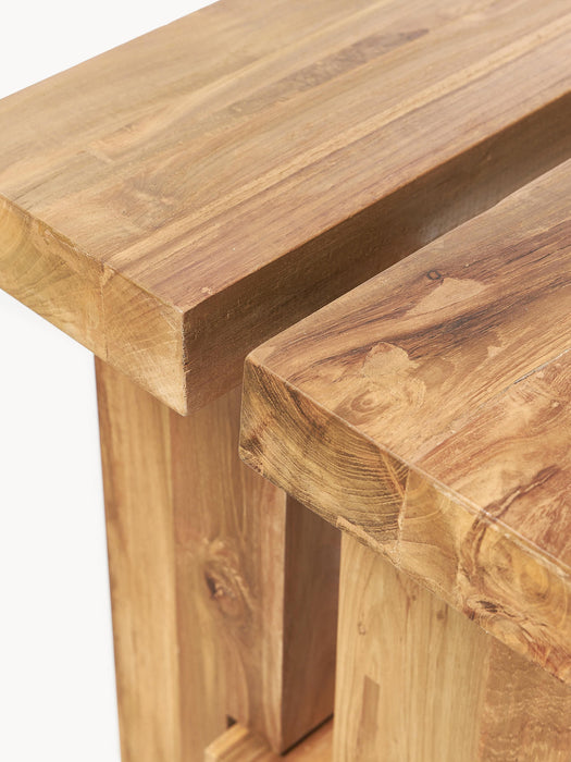 Hugo Teak Wood Stool