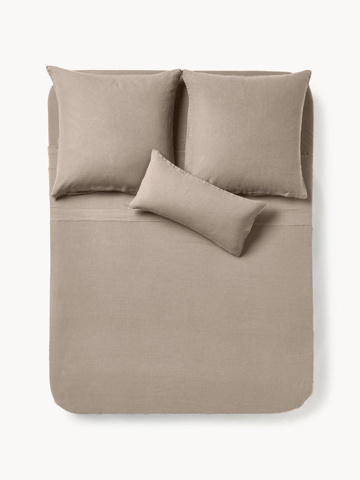 Airy Washed Linen Bed Sheet