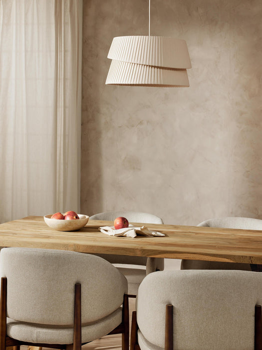Nyla Pendant Light with An Asymmetrical Lampshade