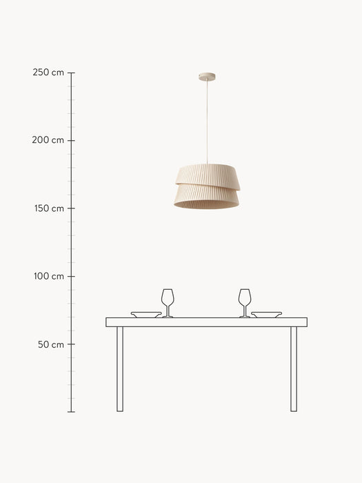 Pendant Light Nyla with An Asymmetrical Lampshade