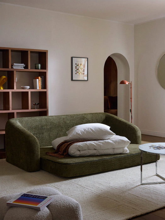 Eliot Teddy BouclÃ© Sofa Bed (3-seater)