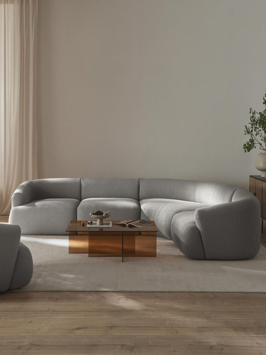 Modular Boucl Corner Sofa Sofia 4-seater