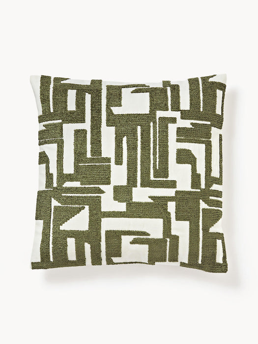 Fran Cushion Cover with Chenille Embroidery