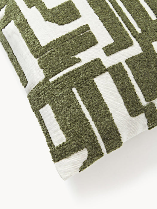 Fran Cushion Cover with Chenille Embroidery