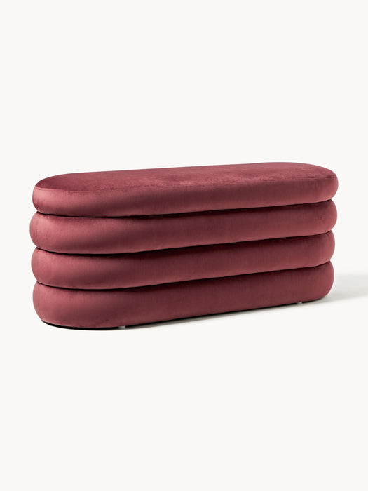 Velvet Upholstered Bench Alto with Storage Space
