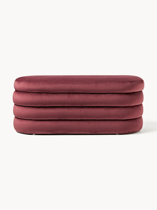 Velvet Upholstered Bench Alto with Storage Space