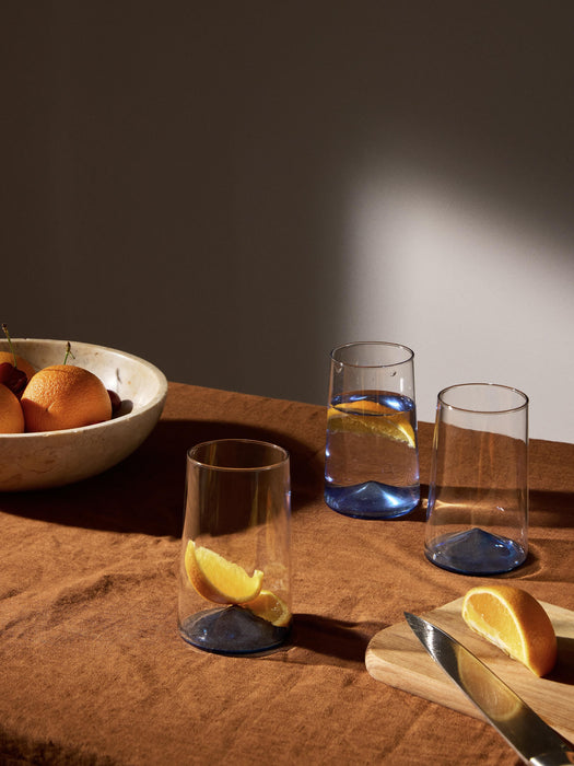 Mouth-Blown Borosilicate Highball Glasses Hadley Set of 4