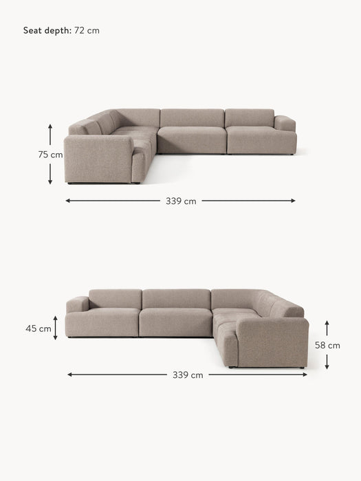 Corner Sofa Melva 4-seater