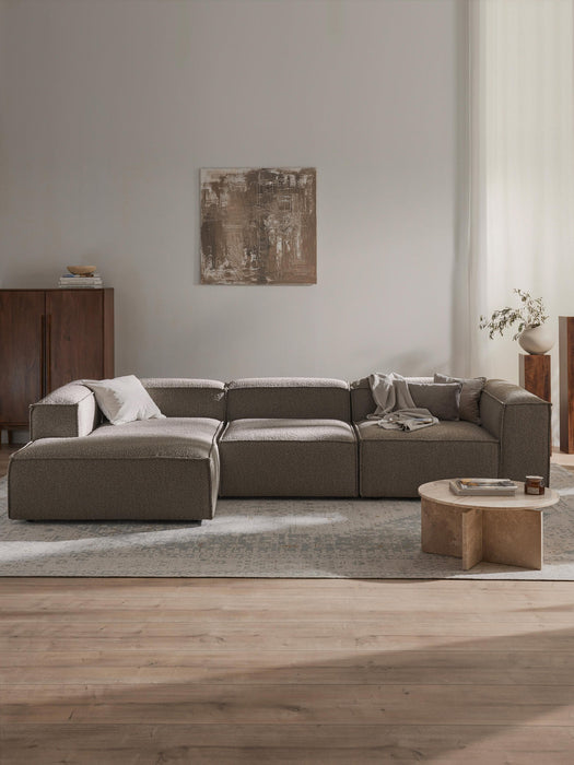 Lennon Bouclé Modular Corner Sofa (4-seater)