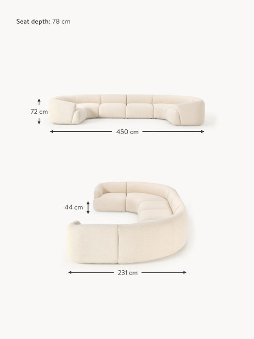 XL Modular Boucl Sofa Sofia