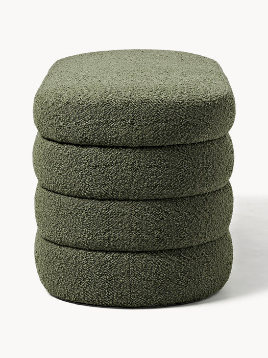 Boucl Upholstered Bench Alto with Storage Space