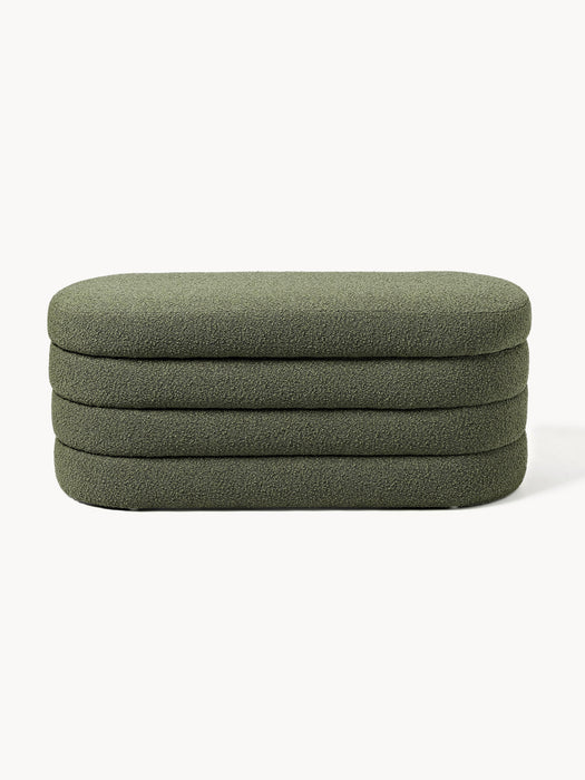 Boucl Upholstered Bench Alto with Storage Space