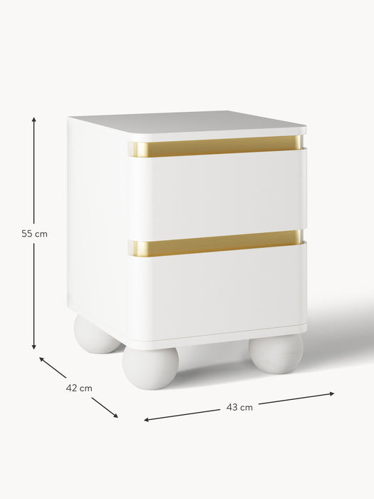 Bedside Table Bumba with Ball Feet