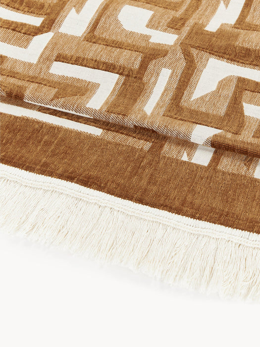 Fran Jacquard Bedspread with Fringed Hem