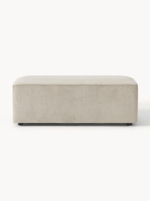XL Corduroy Ottoman Melva W 116xD 42 cm