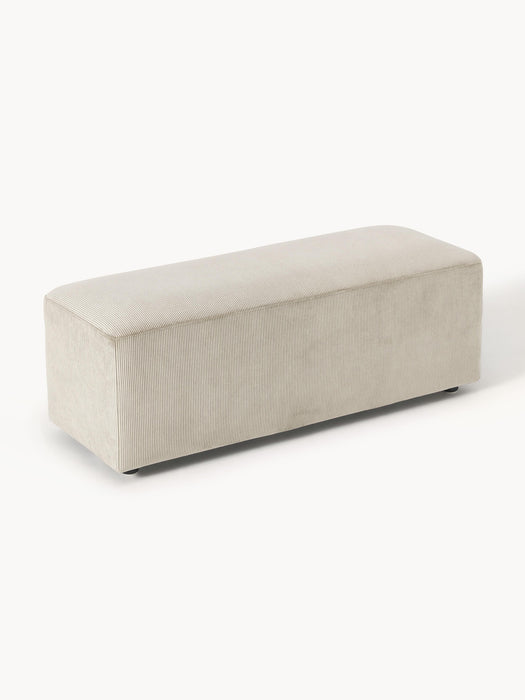 XL Corduroy Ottoman Melva W 116xD 42 cm