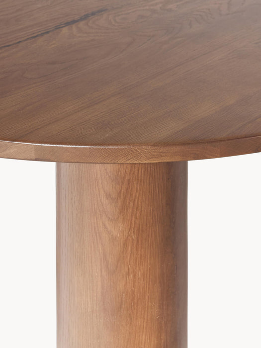 Ohana Round Oak Wood Dining Table, Ã 120 cm