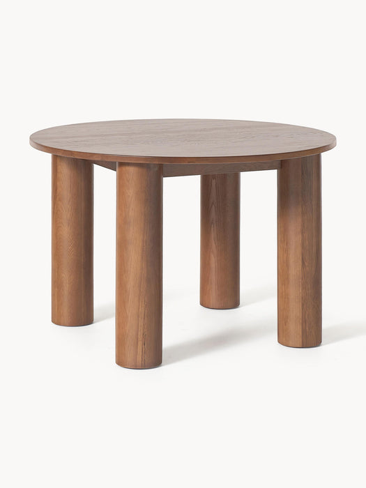 Ohana Round Oak Wood Dining Table, Ã 120 cm